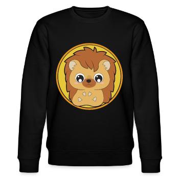 Niedliche Igel süße Tiere - Stanley/Stella Unisex Bio-Sweatshirt CHANGER  - Schwarz - Vorne - Nik (191cm) & Marisol (170cm)