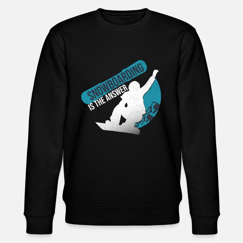 snowboard snowboard - Sweat bio CHANGER Stanley/Stella Unisexe - noir