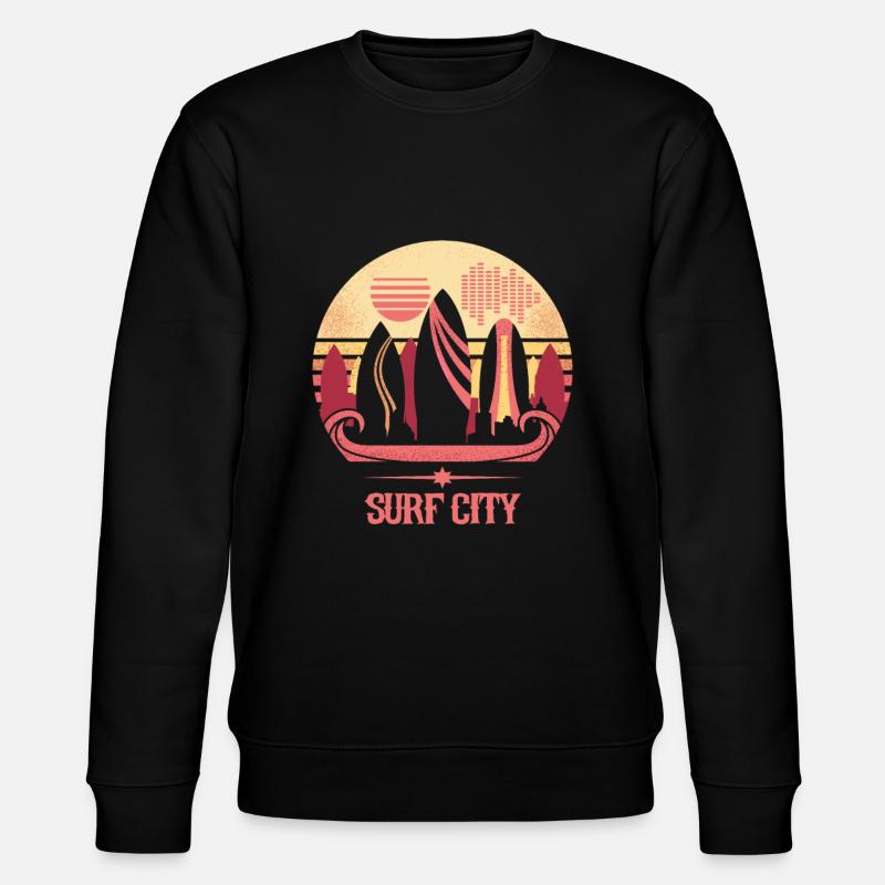 Surf City - Stanley/Stella Unisex Bio-Sweatshirt CHANGER  - Schwarz