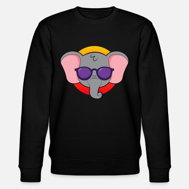 Elephant - Stanley/Stella CHANGER Unisex Organic Sweatshirt - black