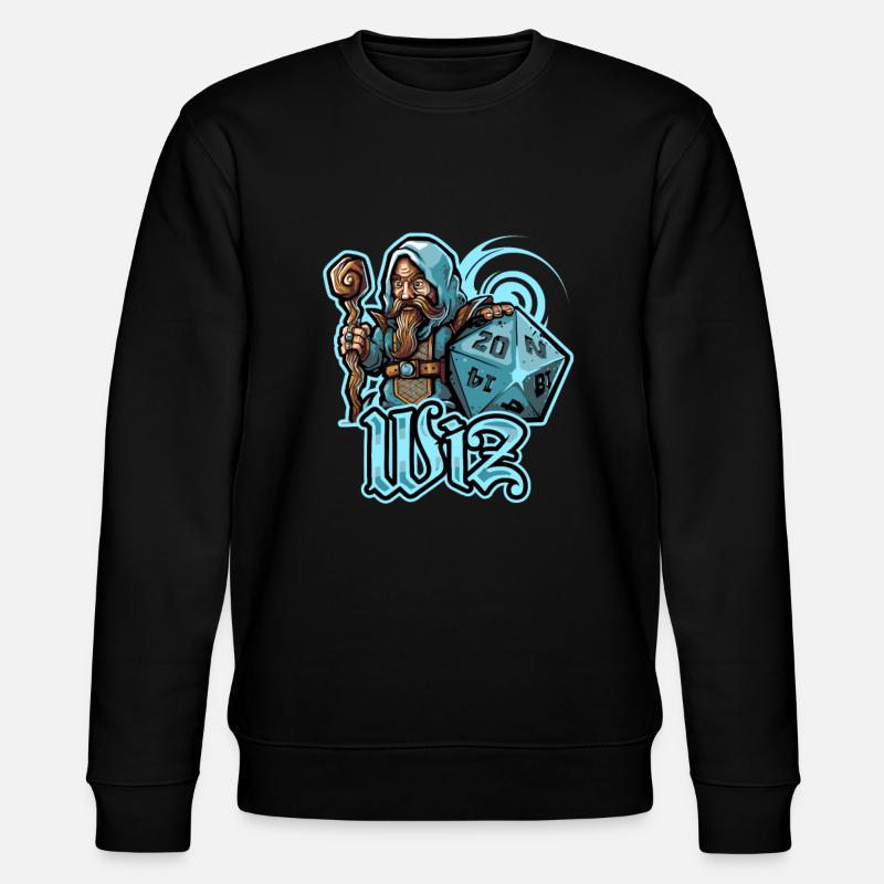 RPG Wizard - Stanley/Stella CHANGER Unisex Organic Sweatshirt - black