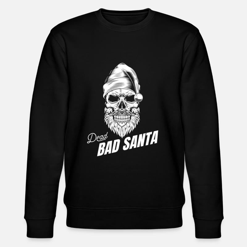 Dead Bad Santa Skull Schädel - Stanley/Stella Unisex Bio-Sweatshirt CHANGER - Schwarz