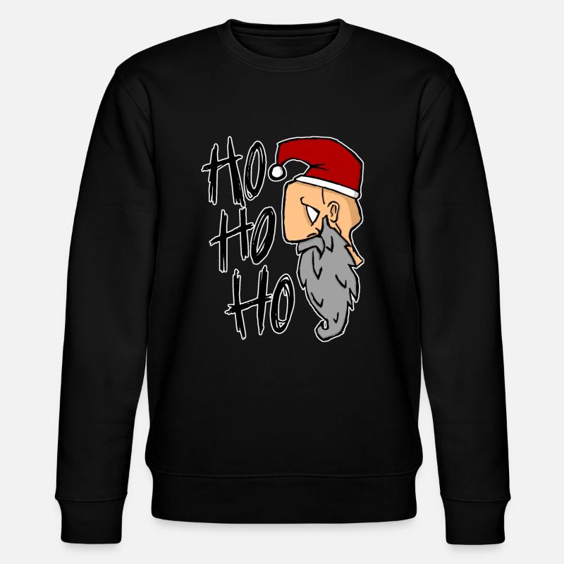 Weihnachtsmann hohoho depri - Stanley/Stella Unisex Bio-Sweatshirt CHANGER  - Schwarz