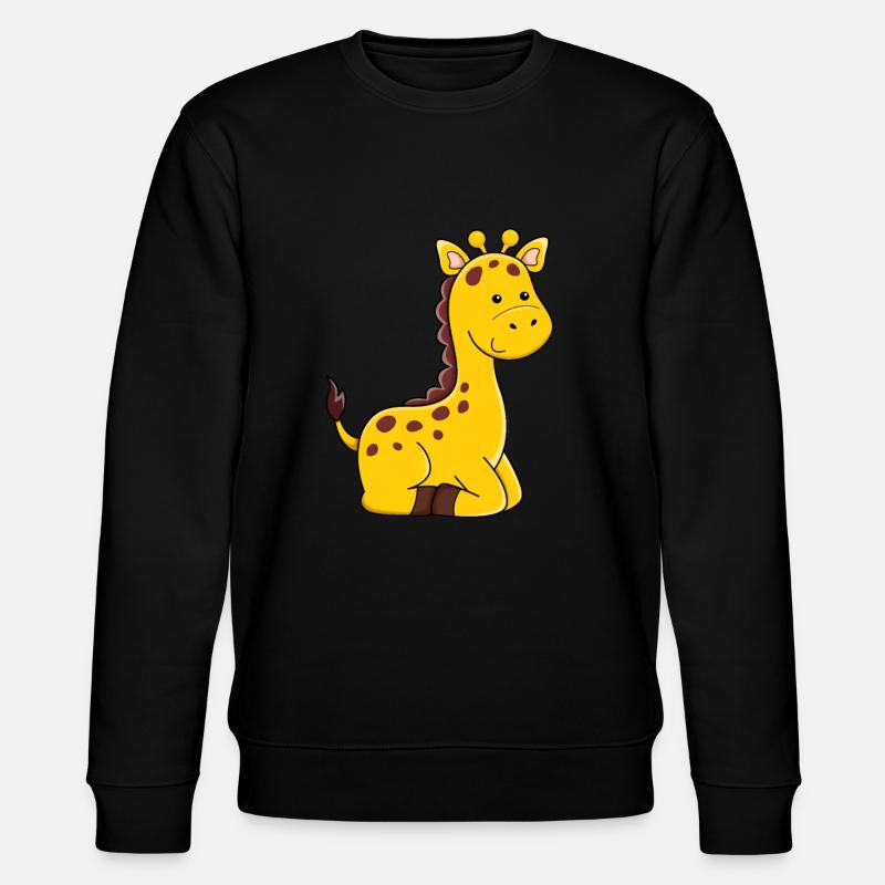 Giraffe cute giraffe drawing - Stanley/Stella CHANGER Unisex Organic Sweatshirt - black
