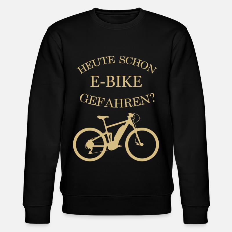 e bike e-bike spruch - Stanley/Stella Unisex Bio-Sweatshirt CHANGER  - Schwarz