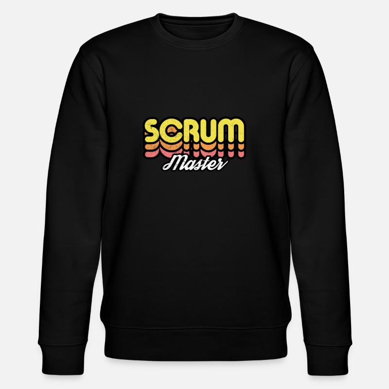 Rétro Scrum Master - Sweat bio CHANGER Stanley/Stella Unisexe - noir