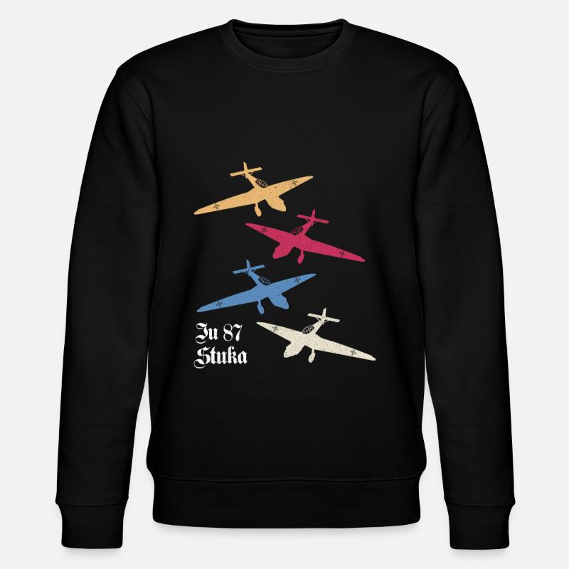 JU-87 STUKA deutsche Luftwaffe Pilot - Stanley/Stella Unisex Bio-Sweatshirt CHANGER  - Schwarz