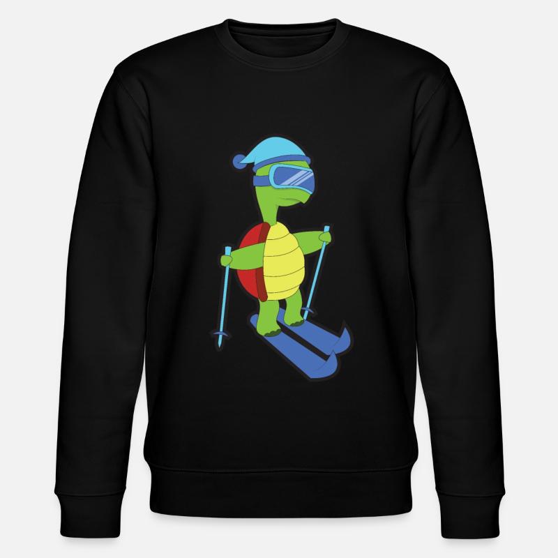 Ski Tier Schildkröte - Stanley/Stella Unisex Bio-Sweatshirt CHANGER  - Schwarz