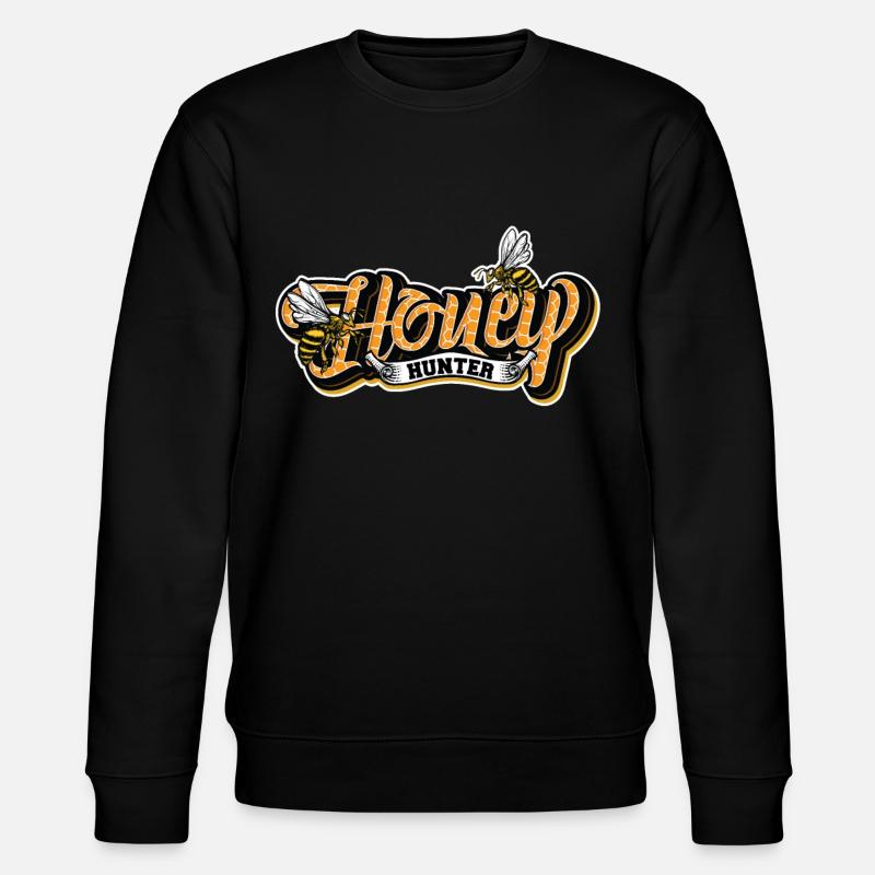 Honey Hunter Beekeeper Honey Bee - Stanley/Stella Unisex Bio-Sweatshirt CHANGER  - Schwarz
