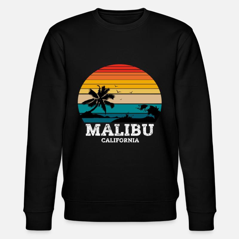 MALIBU CALIFORNIA - Stanley/Stella Unisex Bio-Sweatshirt CHANGER  - Schwarz