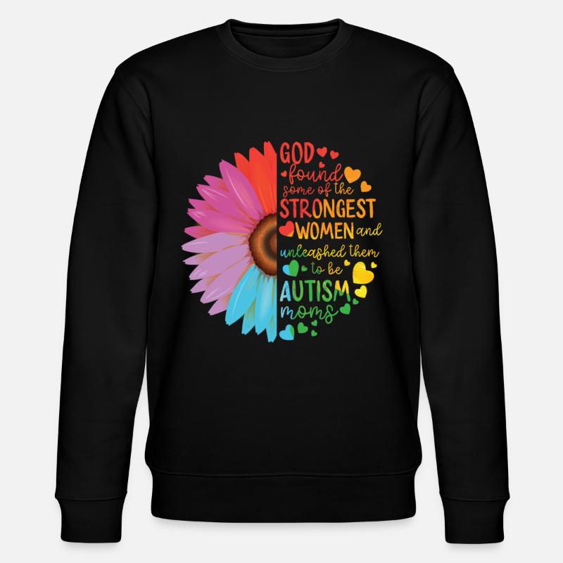 Autismus Bewusstsein - Stanley/Stella Unisex Bio-Sweatshirt CHANGER  - Schwarz