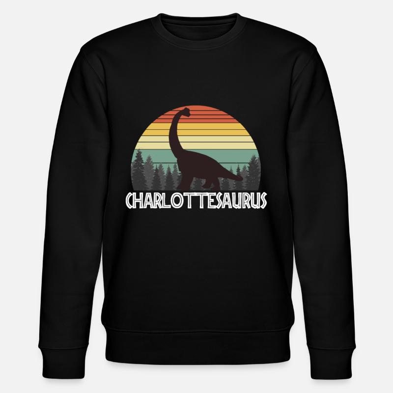 CHARLOTTESAURUS CHARLOTTE SAURUS CHARLOTTE - Stanley/Stella CHANGER Unisex Organic Sweatshirt - black