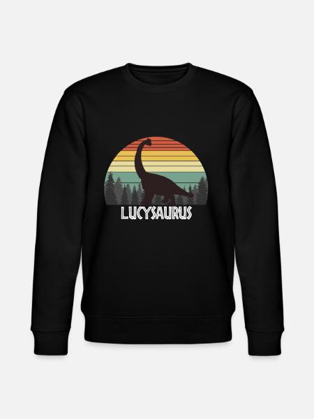 LUCYSAURUS LUCY SAURUS LUCY DINOSAUR - Stanley/Stella CHANGER Unisex Organic Sweatshirt - black