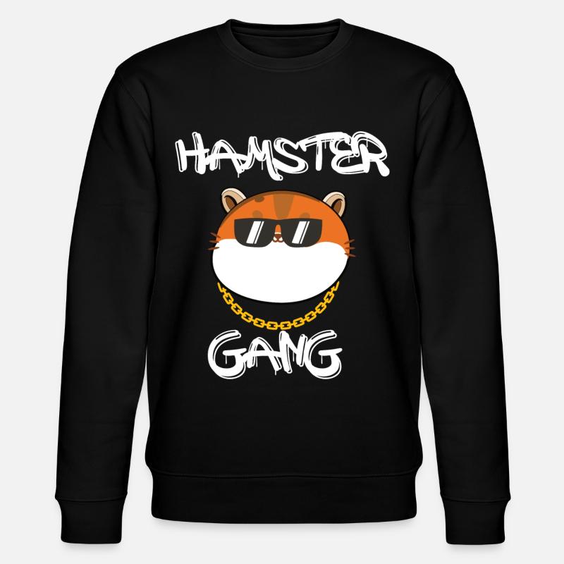 Hamster Gang - Stanley/Stella Unisex Bio-Sweatshirt CHANGER  - Schwarz