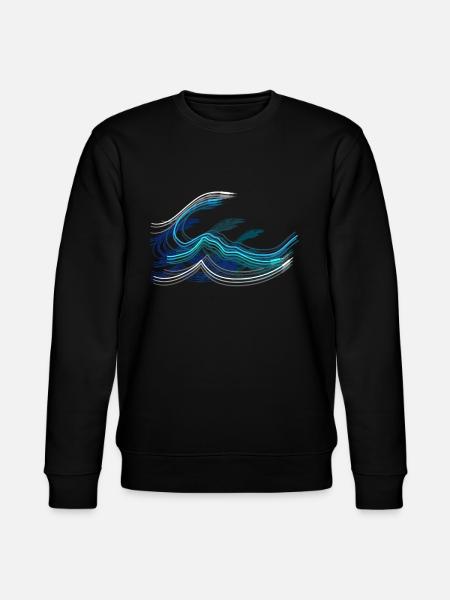 Aux Wellen Tontechniker & Tontechnik Geschenk - Stanley/Stella Unisex Bio-Sweatshirt CHANGER  - Schwarz