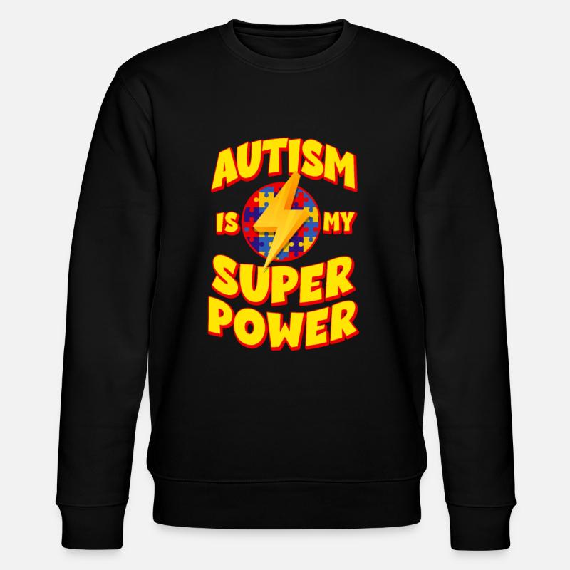 Autisme Conscience - Sweat bio CHANGER Stanley/Stella Unisexe - noir