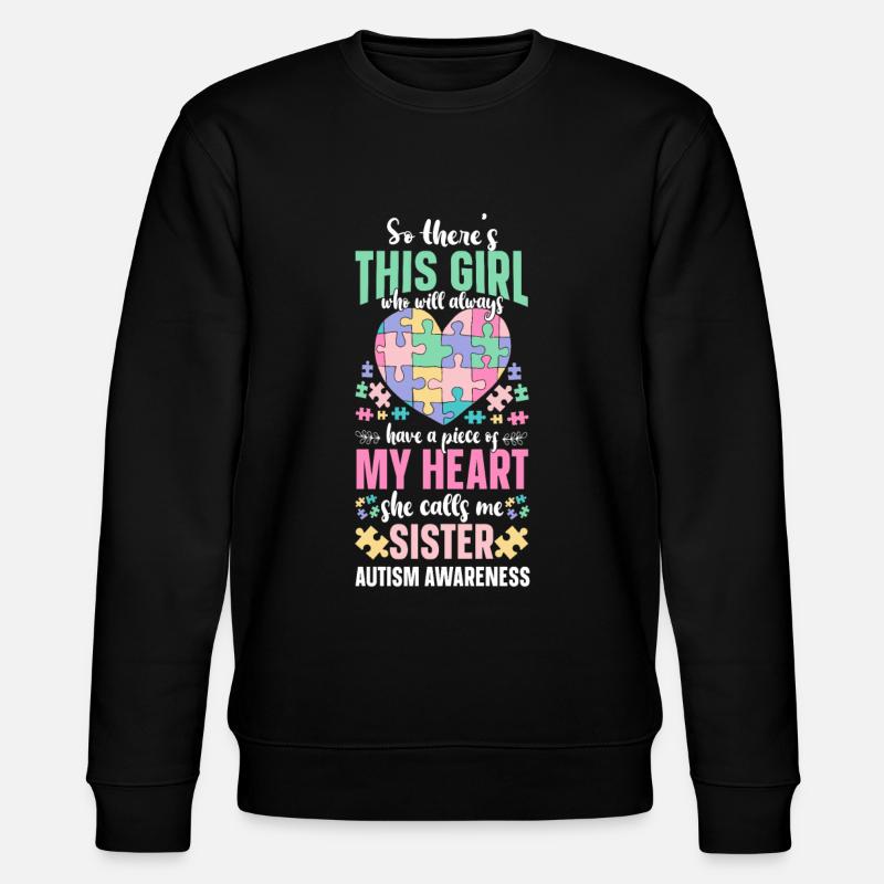 Autisme Conscience - Sweat bio CHANGER Stanley/Stella Unisexe - noir