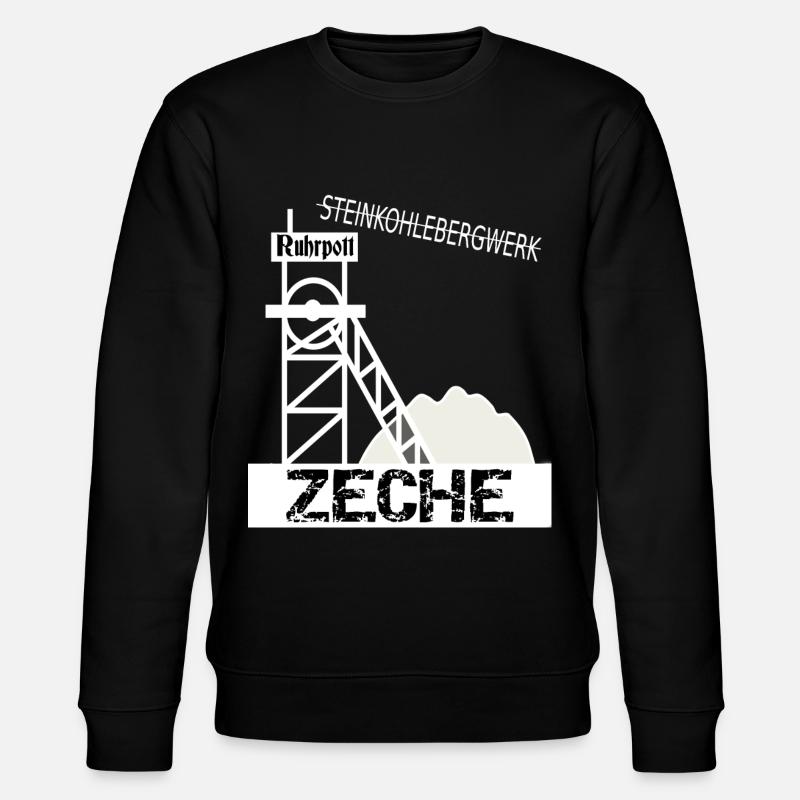 Ruhrpott Zeche - Stanley/Stella Unisex Bio-Sweatshirt CHANGER - Schwarz