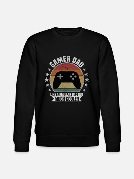 Gamer Dad - Stanley/Stella CHANGER Unisex Organic Sweatshirt - black