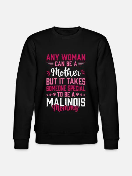 Malinois Mama Belgischer Schäferhund Geschenk - Stanley/Stella Unisex Bio-Sweatshirt CHANGER - Schwarz