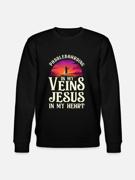 SUP Paddleboarding Dans My Veins - Sweat bio CHANGER Stanley/Stella Unisexe - noir
