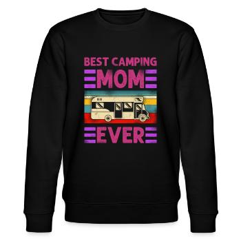 Best Camping Mom Ever Motorhome - Stanley/Stella Unisex Bio-Sweatshirt CHANGER  - Schwarz - Vorne - Nik (191cm) & Marisol (170cm)