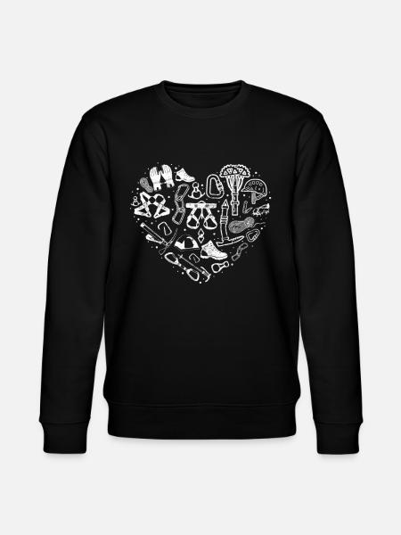 Climber Rock Climbing Equipment - Stanley/Stella CHANGER Unisex Organic Sweatshirt - black