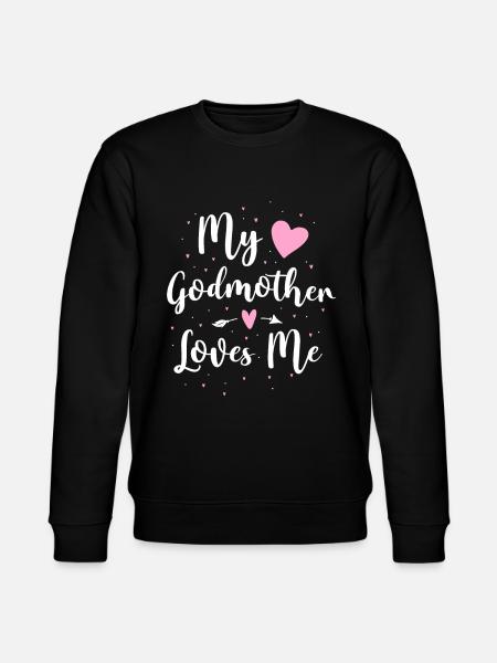 Min gudmor älskar mig - Ekologisk sweatshirt CHANGER unisex från Stanley/Stella - svart