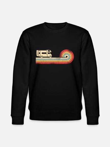Camping Motorhome Retro - Stanley/Stella CHANGER Unisex Organic Sweatshirt - black