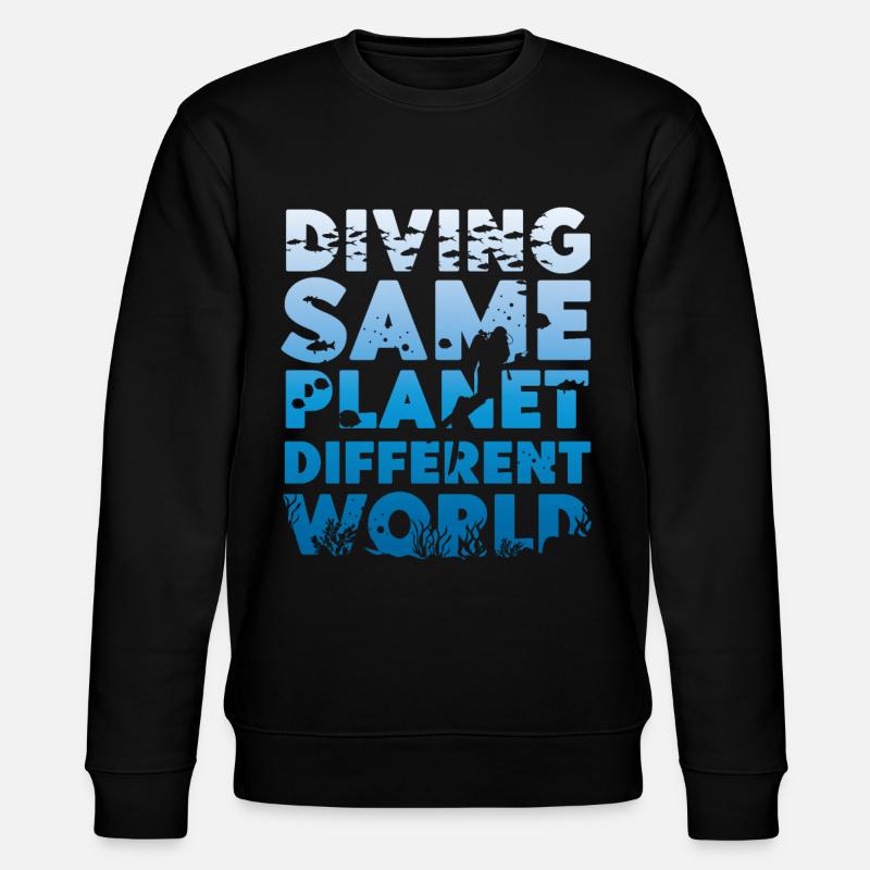 Scuba Diving Diver Diving Same - Stanley/Stella Unisex Bio-Sweatshirt CHANGER  - Schwarz