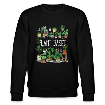 Plant Based - Stanley/Stella Unisex Bio-Sweatshirt CHANGER  - Schwarz - Vorne - Nik (191cm) & Marisol (170cm)