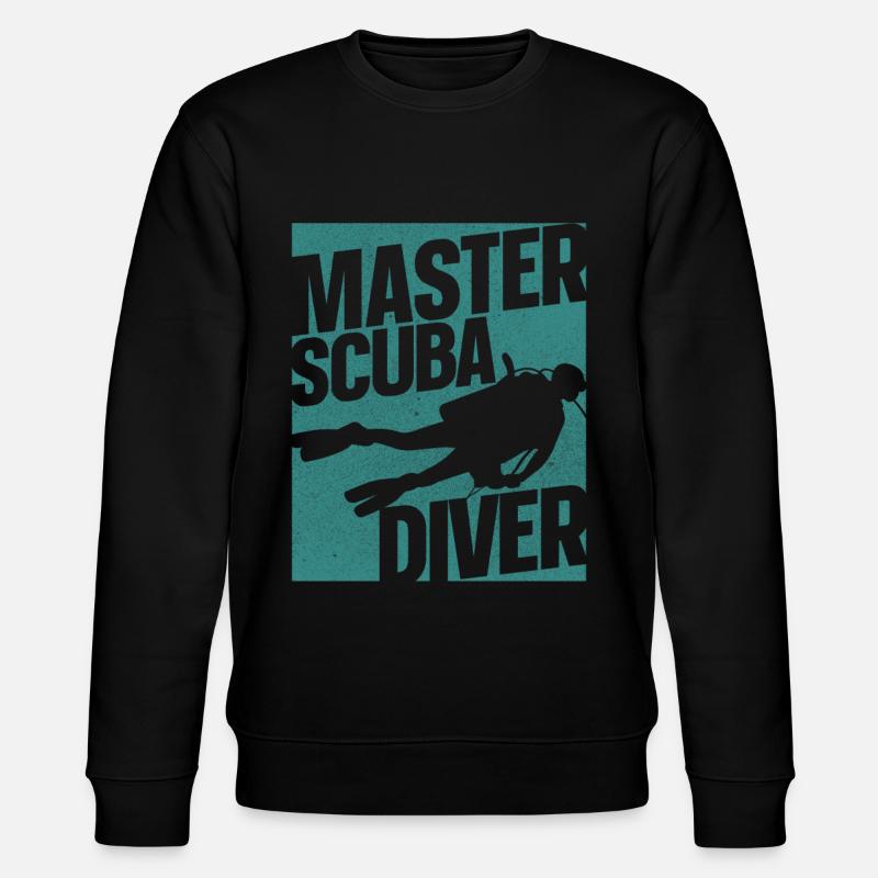Diving Master Scuba Diver Down - Sweat bio CHANGER Stanley/Stella Unisexe - noir