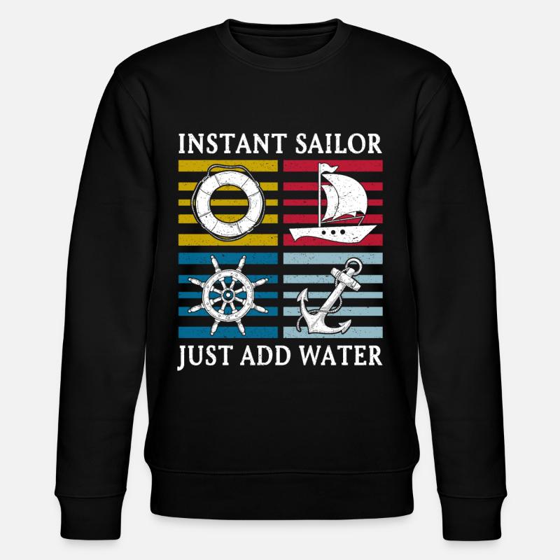 Sailing Sailboat Sailor instantané - Sweat bio CHANGER Stanley/Stella Unisexe - noir