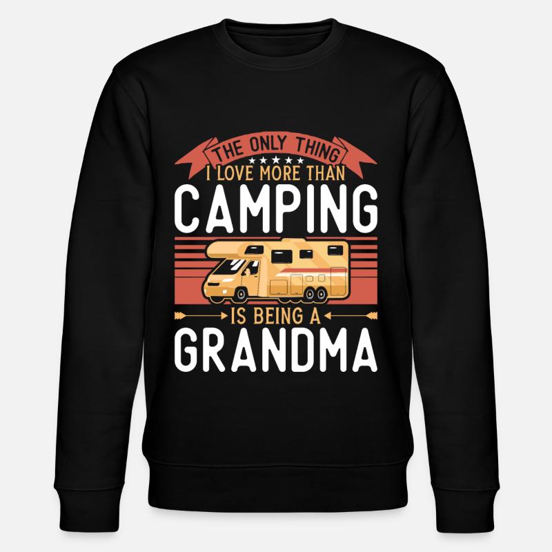 Camping Motorhome Campervan - Stanley/Stella Unisex Bio-Sweatshirt CHANGER  - Schwarz