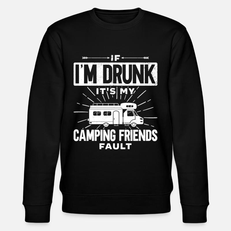 Camping Campervan Motorhome - Stanley/Stella Unisex Bio-Sweatshirt CHANGER  - Schwarz