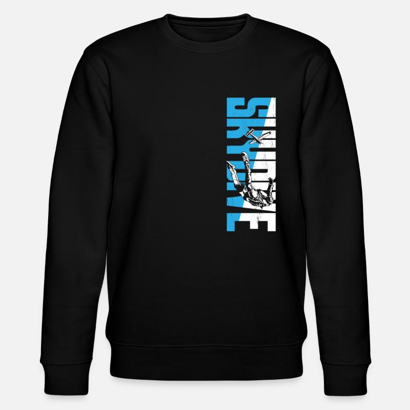 Skydiving Skydive - Stanley/Stella Unisex Bio-Sweatshirt CHANGER  - Schwarz