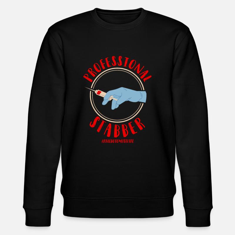 Phlebotomist Tech Technician - Stanley/Stella CHANGER Unisex Organic Sweatshirt - black