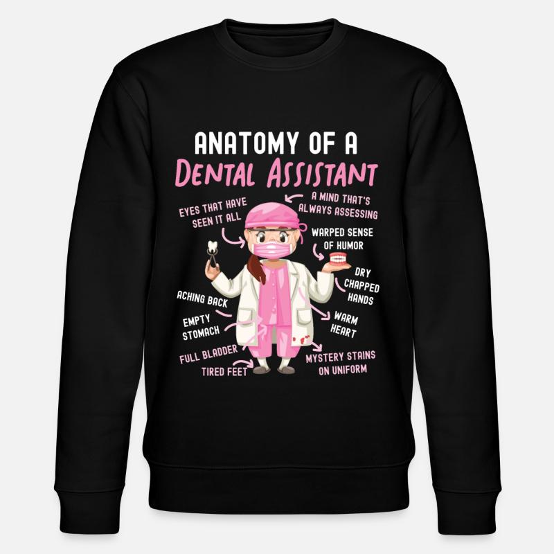 Assistant dentaire Anatomie Anatomie - Sweat bio CHANGER Stanley/Stella Unisexe - noir