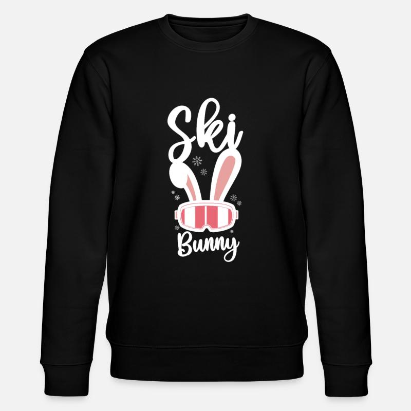 Ski Skiing Ski - Stanley/Stella CHANGER Unisex Organic Sweatshirt - black