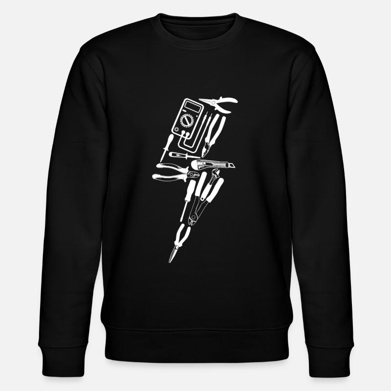 Electrician Flash Tool - Stanley/Stella Unisex Bio-Sweatshirt CHANGER  - Schwarz