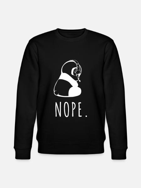 Non. Gaming Panda dit Nö - Sweat bio CHANGER Stanley/Stella Unisexe - noir