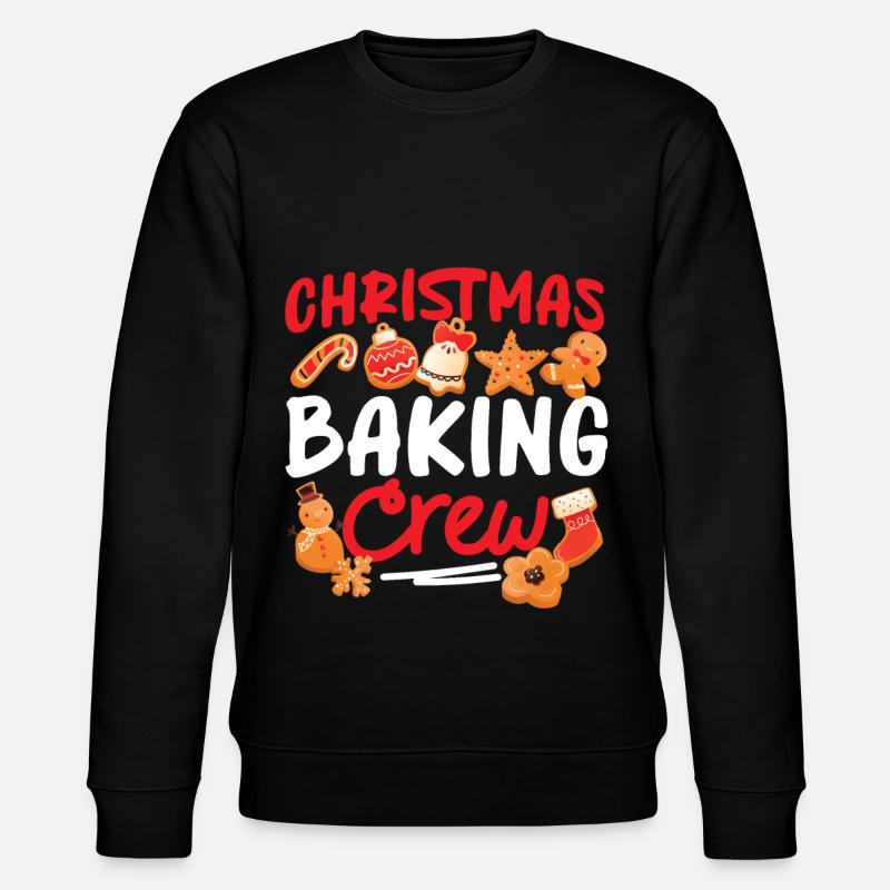 Bake Baking Gingerbread Man - Stanley/Stella CHANGER Unisex Organic Sweatshirt - black