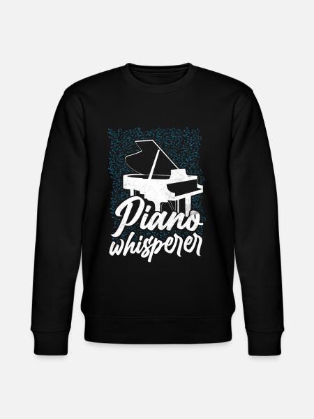 Piano Teacher Pianist Music Notes - Stanley/Stella CHANGER Unisex Organic Sweatshirt - black