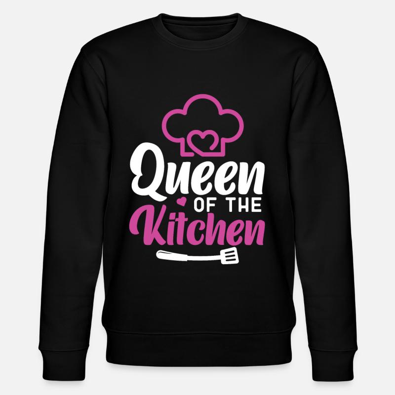 Cooking Cook Queen Kitchen Chef - Stanley/Stella CHANGER Unisex Organic Sweatshirt - black