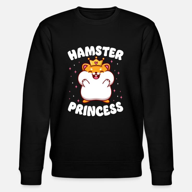 Hamster Hamster Princess - Stanley/Stella CHANGER Unisex Organic Sweatshirt - black