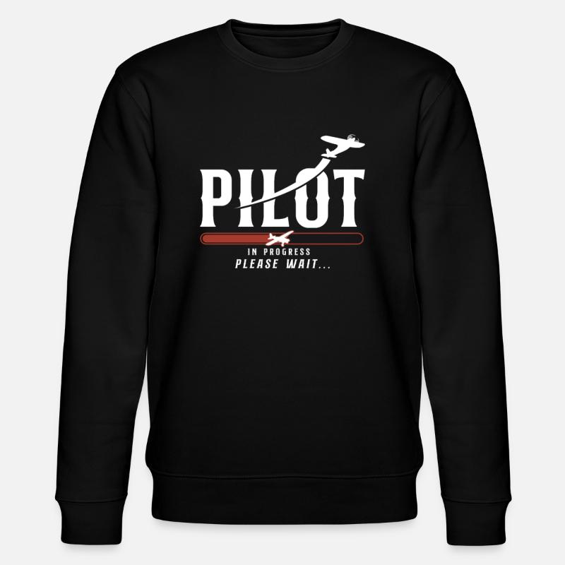 Airplane Pilot Future Pilot - Stanley/Stella Unisex Bio-Sweatshirt CHANGER - Schwarz