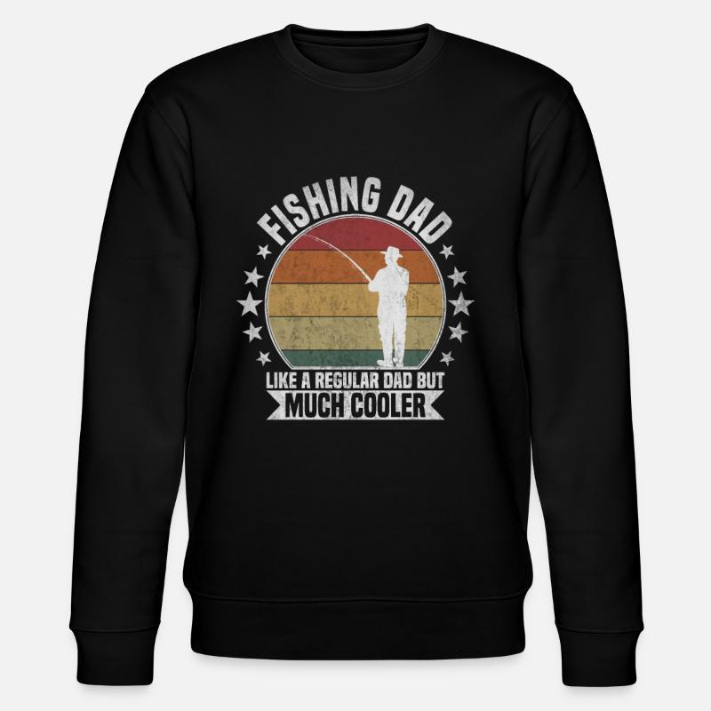 Fishing Dad - Stanley/Stella CHANGER Unisex Organic Sweatshirt - black