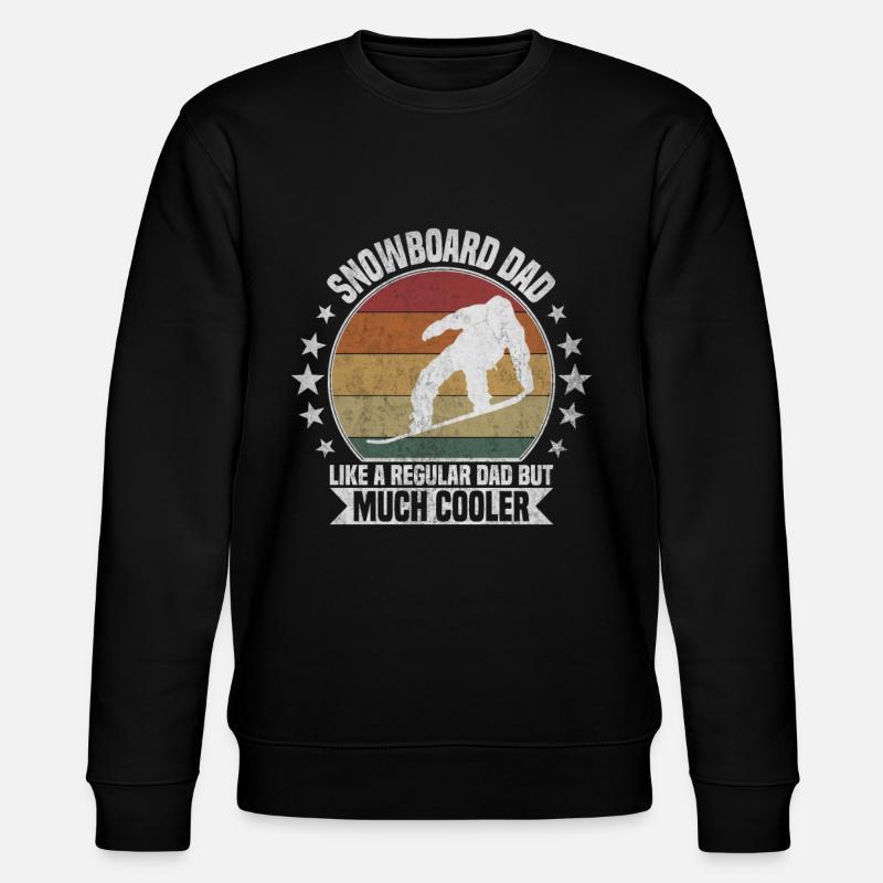 Snowboard dad - Stanley/Stella CHANGER Unisex Organic Sweatshirt - black