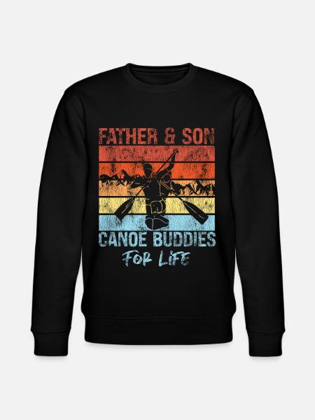 Sprint Canoe Canoeing Son Father - Stanley/Stella CHANGER Unisex Organic Sweatshirt - black