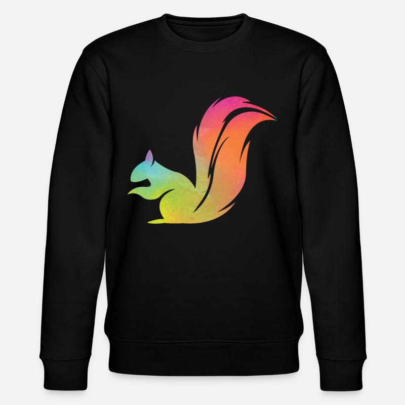 Aquarelle de gland d’écureuil - Sweat bio CHANGER Stanley/Stella Unisexe - noir
